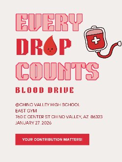 flyer image reiterating all blood drive information